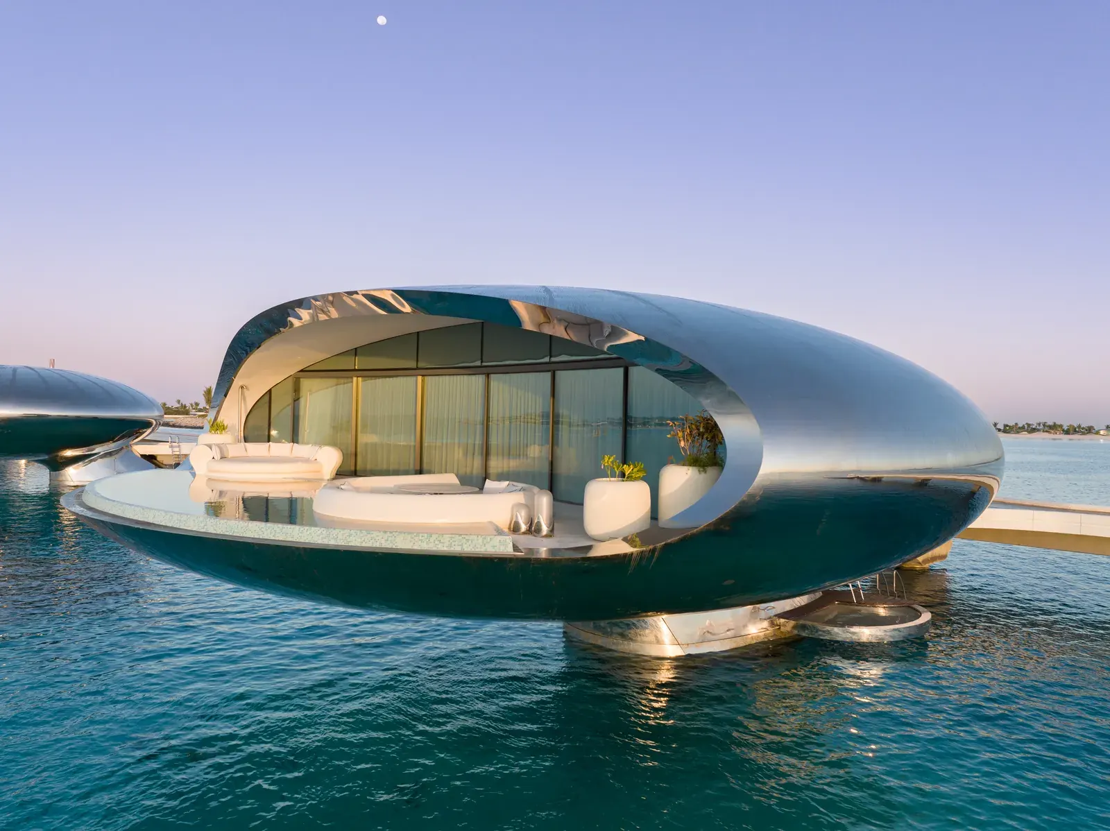 Overwater luxury villa above Saudi Arabia's Red Sea coral reef
