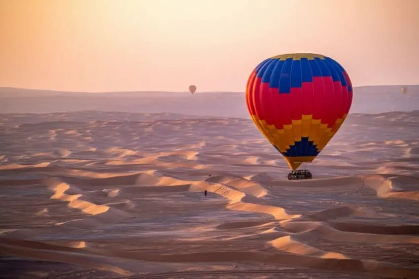 Hot Air Balloon at Dusk